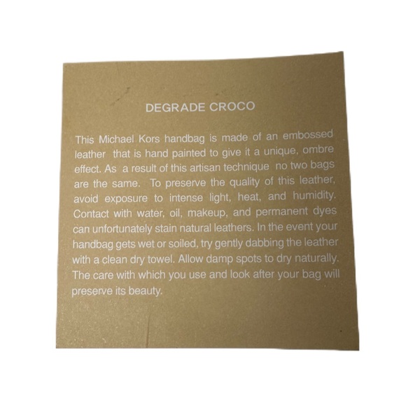 Michael Kors Large Embossed Leather Bag - Picture 12 of 13